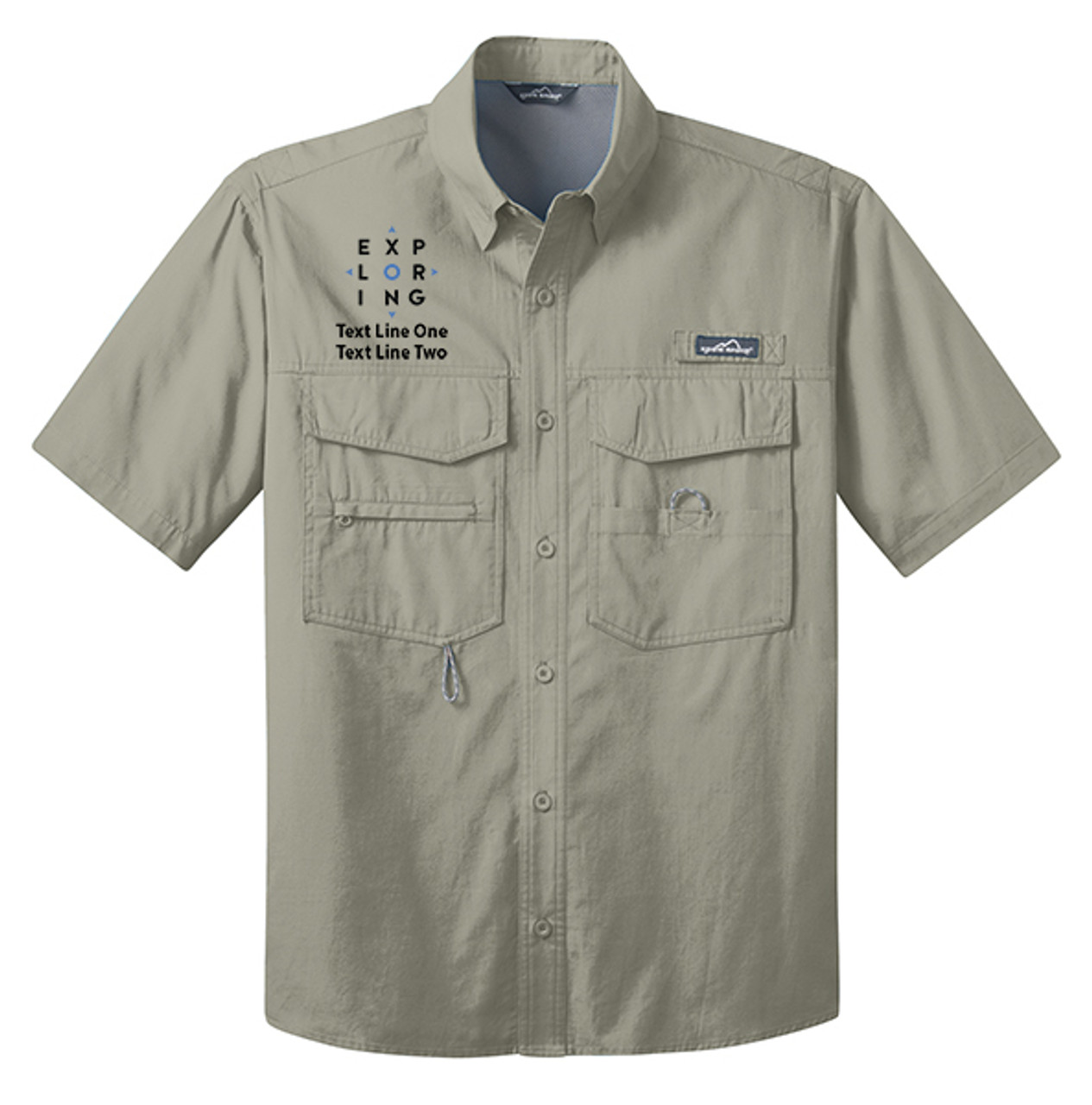 Custom embroidered fishing shirts clearance