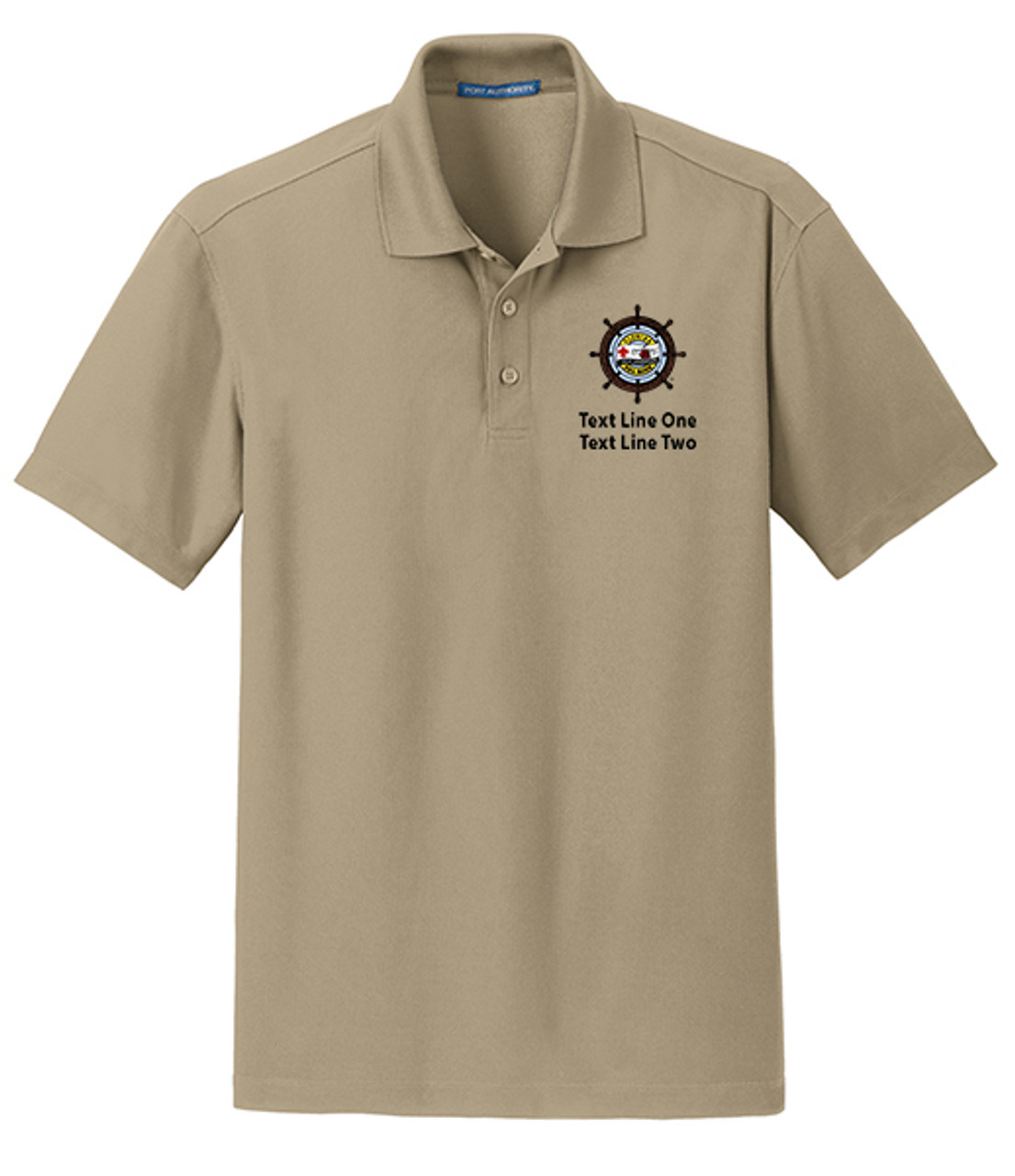 その他サービス | 福利厚生 Wicking Grid Polo Logo Base Sea Florida with メンズウェア