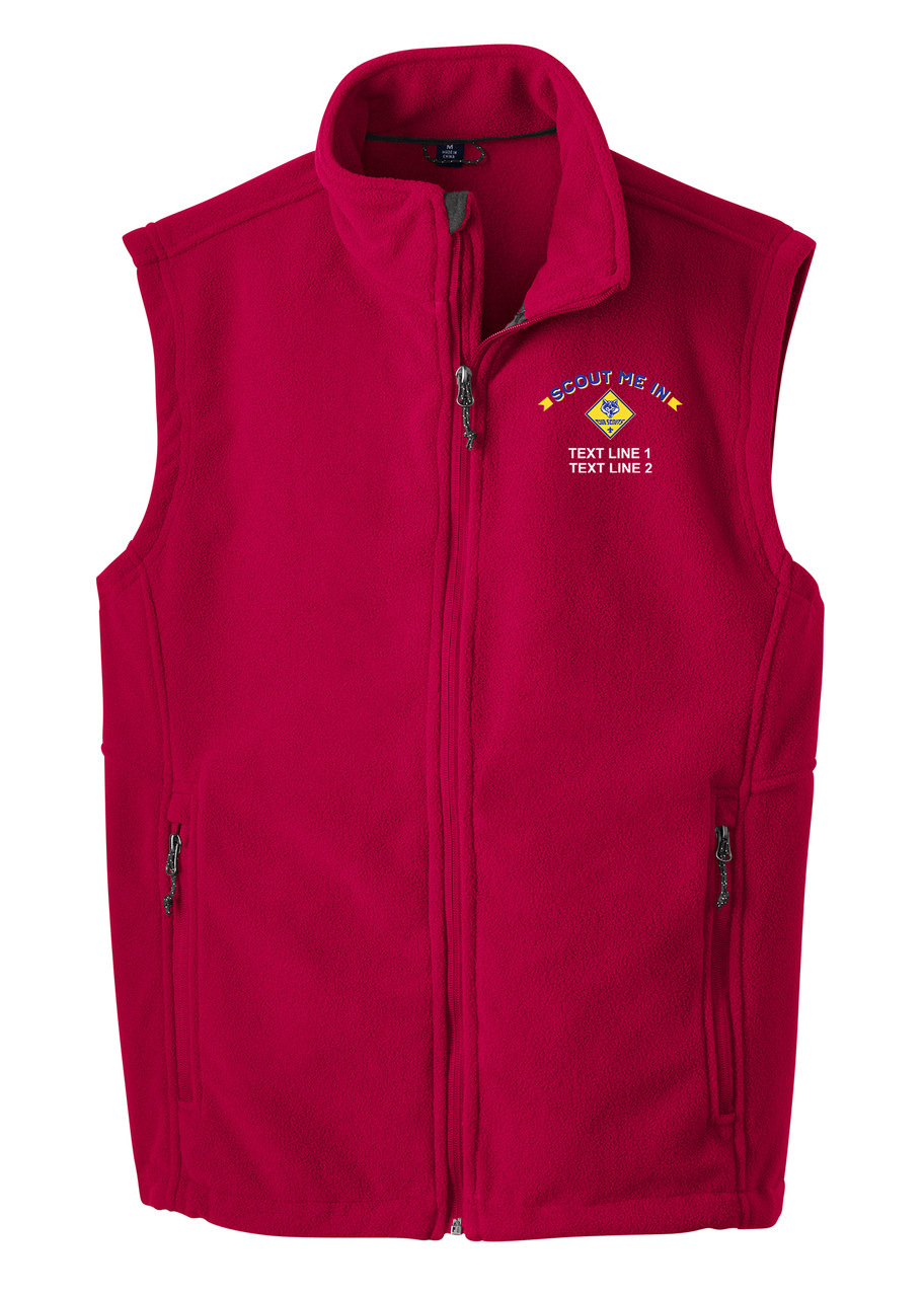 custom fleece vests