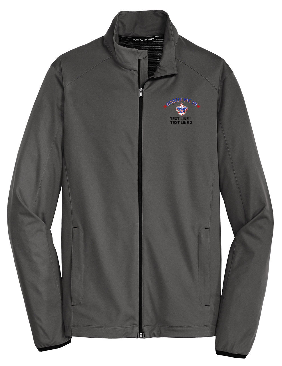 Soft Shell Jacket with Embroidered Scout Me In Corporate Logo