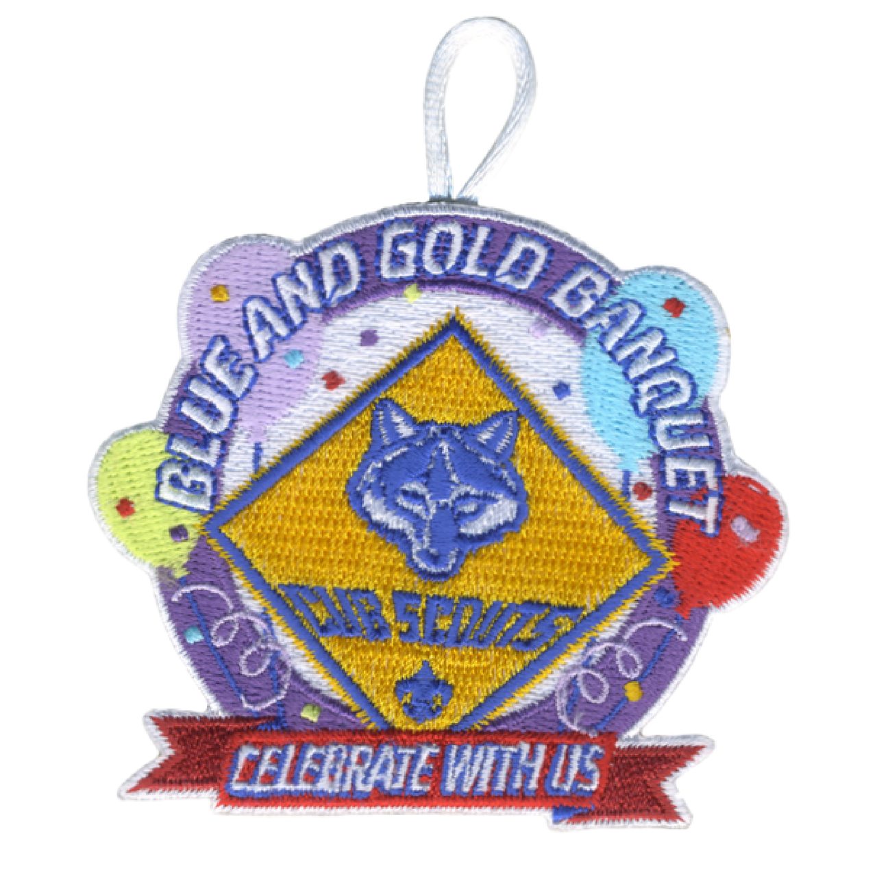 Blue and Gold Party Activity Patch