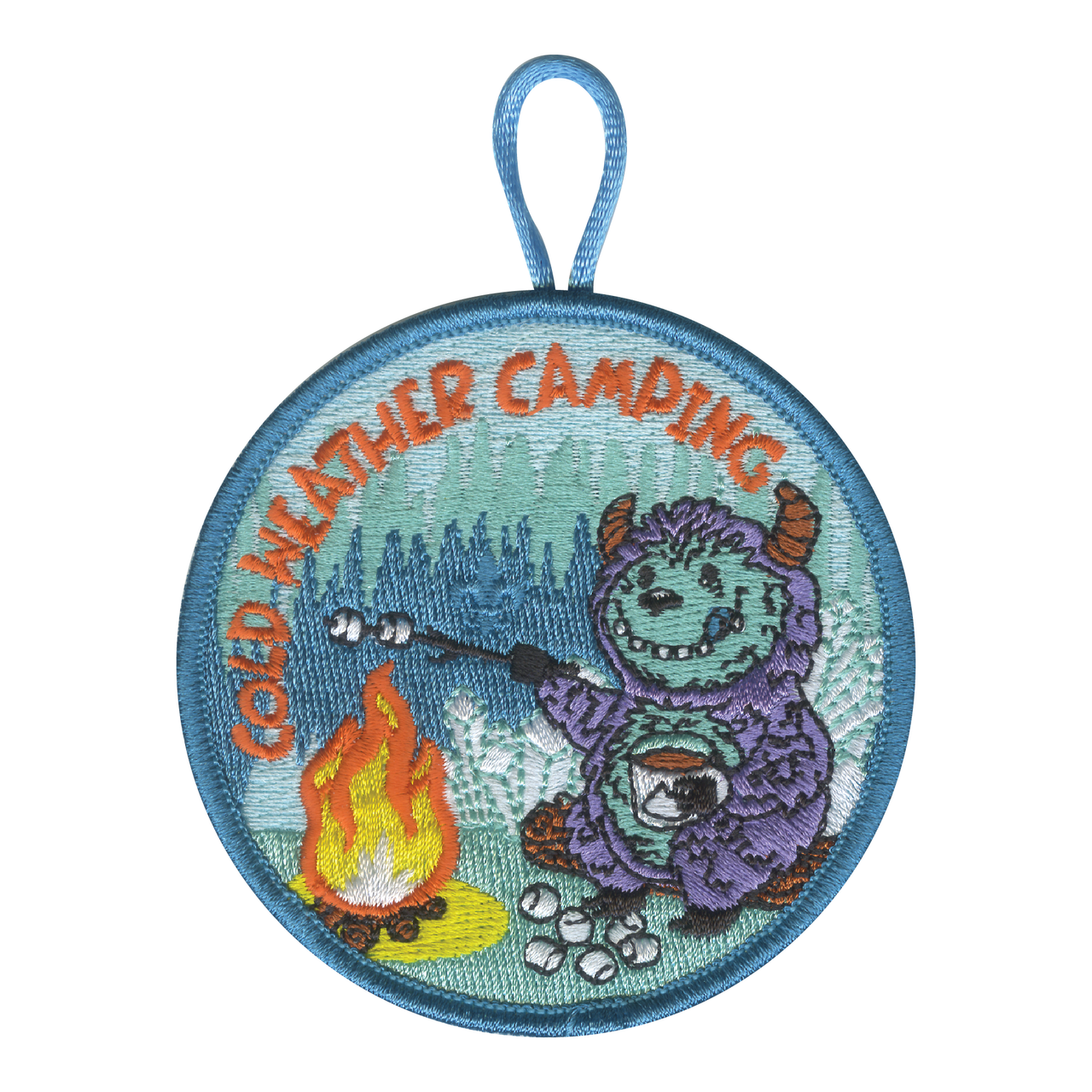 Cold Weather Camping Activity Embroidered Patch