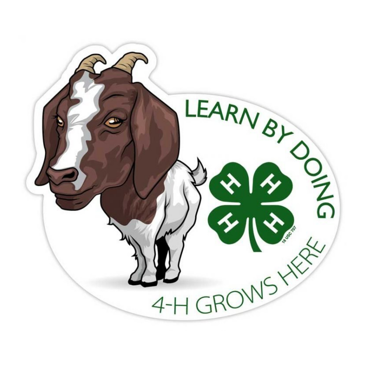 Goat Learn By Doing 4-H Sticker