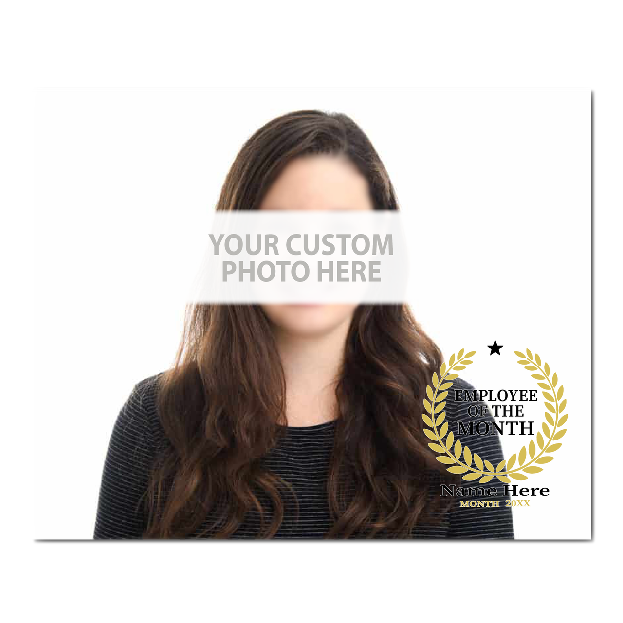 Personalized Canvas Print - Custom Employee of the Month Photo