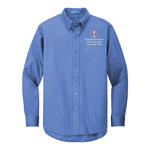 Long Sleeve Easy Care Shirt Men's with Scouting America Logo - Ultramarine