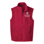 Fleece Vest with Scouting America Corporate Logo - Red