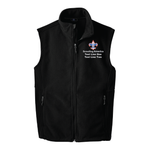 Fleece Vest with Scouting America Corporate Logo - Black