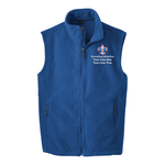 Fleece Vest with Scouting America Corporate Logo - Royal Blue