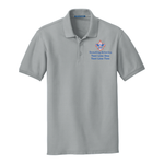 Cotton Pique Mens Polo with Scouting America Logo - Gusty Grey