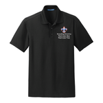 Scouts Grid Wicking Polo with Scouting America Corporate Logo [Black]