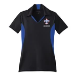 Color Block Ladies Wicking Polo with Scouting Corporate Logo