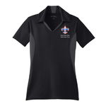 Color Block Ladies Wicking Polo with Scouting Corporate Logo