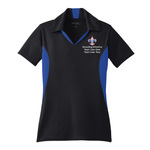 Color Block Ladies Wicking Polo with Scouting America Logo