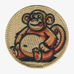 Chunky Monkey Patrol Patch - embroidered 2 in round by ClassB