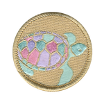Preppy Sea Turtles Patrol Patch - embroidered 2 in round by ClassB