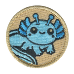 Blue Axolotl Patrol Patch - embroidered 2 in round by ClassB