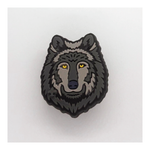 Wolf Head Shoe Charm