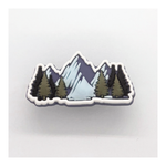 Mountain and Trees Shoe Charm