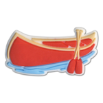 Red Canoe Shoe Charm