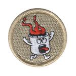 Screaming Marshmallow Patrol Patch - embroidered 2 in round