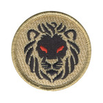 Red Eyed Lion Patrol Patch - embroidered 2 in round