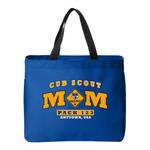 Cub Scout Mom Tote Bag front- with personalization