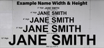 Trailer Graphic Custom Name Text