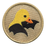 Duck Bat Patrol Patch - embroidered 2 in round