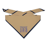 Scout Troop Neckerchief - The Troop Line Up on light neckerchief