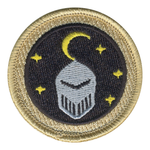 Starry Knight Patrol Patch - embroidered 2 in round