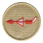 Hockey Arrow Patrol Patch -embroidered 2 in round