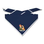 Scout Troop Neckerchief - Rosie The Riveter Troop on Dark Neckerchief