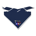 Cub Scout Pack Neckerchief with Cub Scout Pack Lone Star Flag Design on dark neckerchief