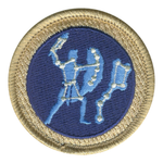 Orion and Big Dipper Patrol Patch  - embroidered 2 in round