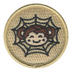 Smiley Spider Monkey Patrol Patch - embroidered 2 in round