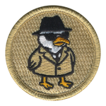 Spy Chicken Patrol Patch - embroidered 2 in round