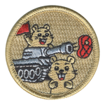 Shooting Ham Patrol Patch - embroidered 2 in round