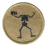 Headless Skeleton Patrol Patch - embroidered 2 in round