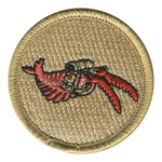 Backpacking Creature Patrol Patch - embroidered 2 in round