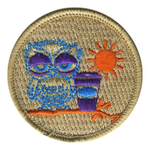 Morning Owl Patrol Patch - embroidered 2 in round