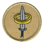 Sword in a Ring Patrol Patch - embroidered 2 in round