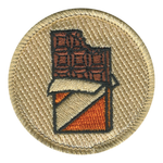 Chocolate Bar Patrol Patch - embroidered 2 in round