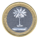 Breezy Palm Tree Patrol Patch - embroidered 2 in round