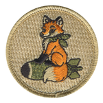 Bombshell Fox Patrol Patch - embroidered 2 in round