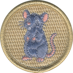 Happy Mouse Patrol Patch - embroidered 2 in round