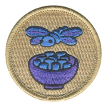 Ice Dragonfly Patrol Patch - embroidered 2 in round