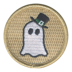 Fancy Ghost Patrol Patch - embroidered 2 in round