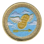 Flying Peanut Patrol Patch - embroidered 2 in round