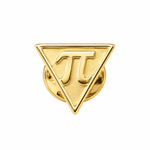 Scouting Nova Program gold Pi lapel pin front view