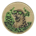 Nuclear Otter Patrol Patch - embroidered 2 in round